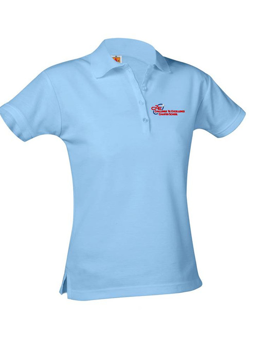Girls Short Sleeve Pique Polo - C2E