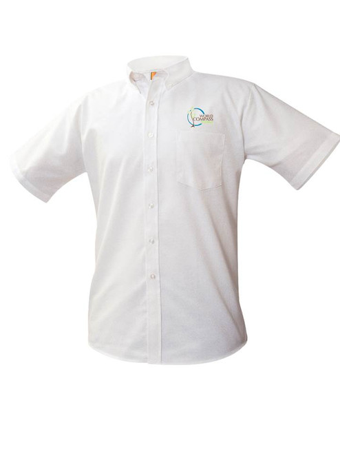 Boys Short Sleeve Oxford Shirt - World Compass