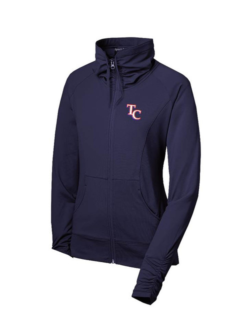 Ladies Sport-Wick Stretch Full Zip Jacket w/Three Creeks Embroidery