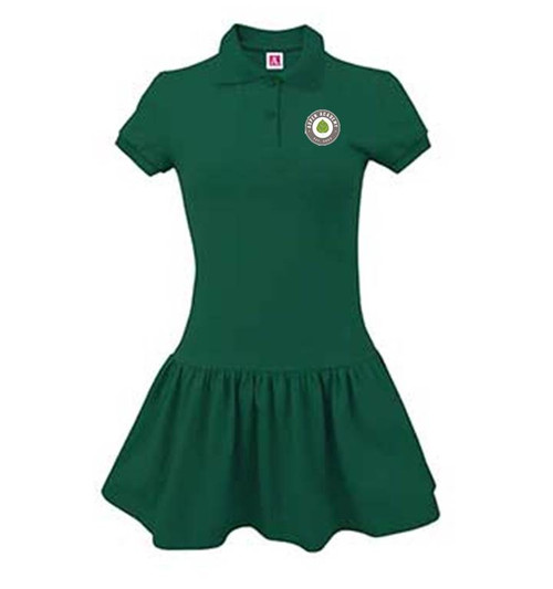 Girls Short Sleeve Polo Dress - Aspen Academy