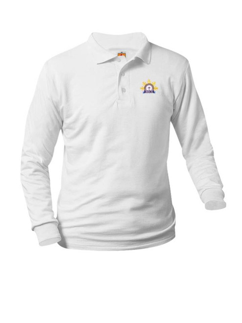 Jersey Long Sleeve Polo Shirt - Blessed Sacrament