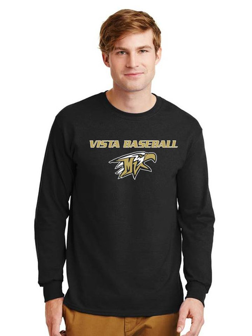 Unisex Gildan Long Sleeve Cotton T-Shirt - Vista Baseball