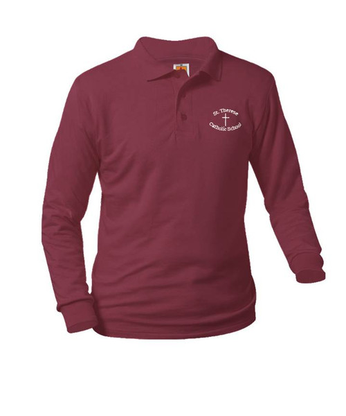 Jersey Long Sleeve Polo Shirt - St. Therese
