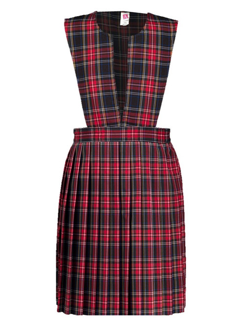 K-4th Grade Girls Jumper - Knife Pleat Skirt, Slit Front Top in Plaid 56