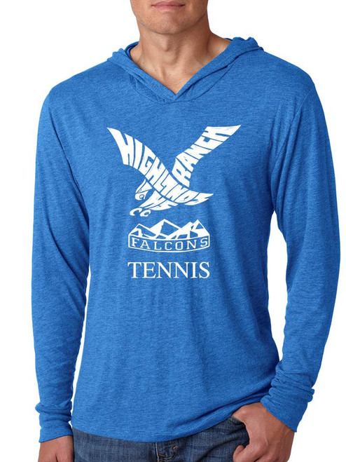 Hooded TriBlend Royal Shirt  - HRT