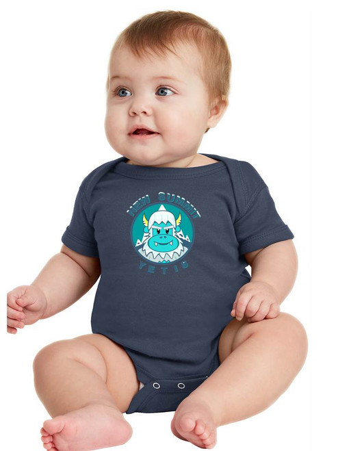 Infant Navy Short Sleeve Baby Rib - New Summit