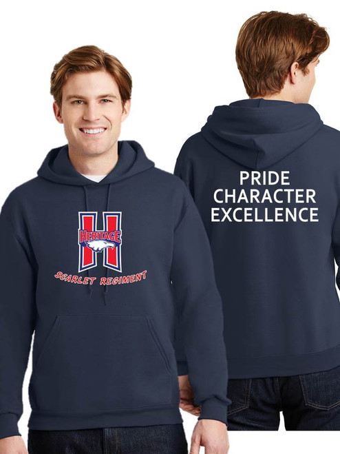 Navy Jerzees Pullover Hoodie - Scarlet Regiment