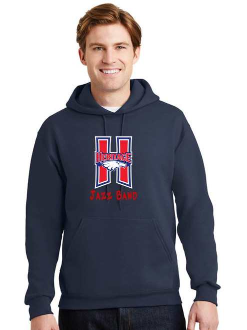 Pullover Hoodie -Jerzees Unisex- Heritage Bands