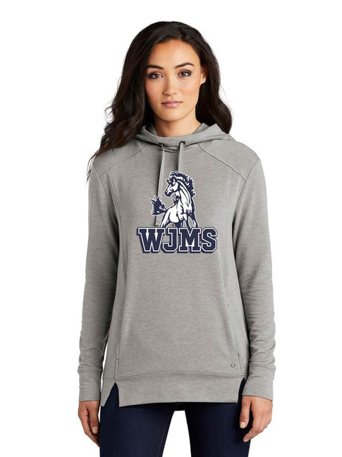 Ladies Pullover Fleece Lightweight Hoodie - WJMS
