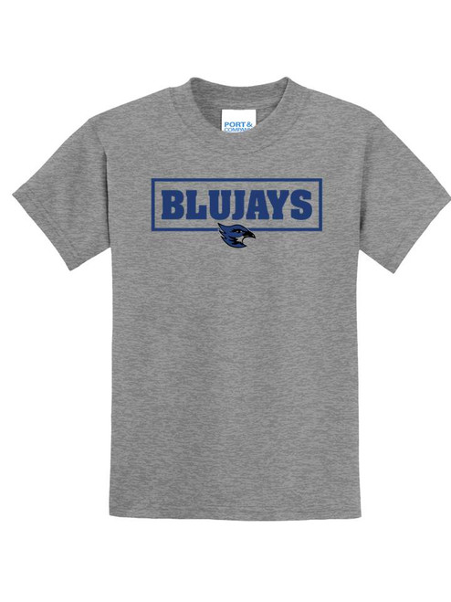 Adult + Youth Short Sleeve 50/50 Blend T-Shirt - BluJays