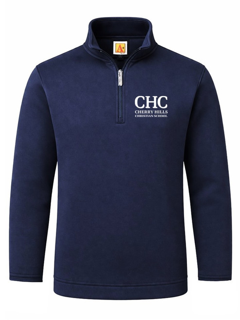 Navy 1/4 Zip Sweatshirt - Cherry Hills with Embroidery