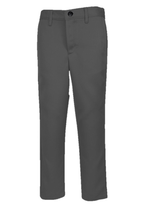 Male Twill Flat Front Pants - Dark Shark Grey