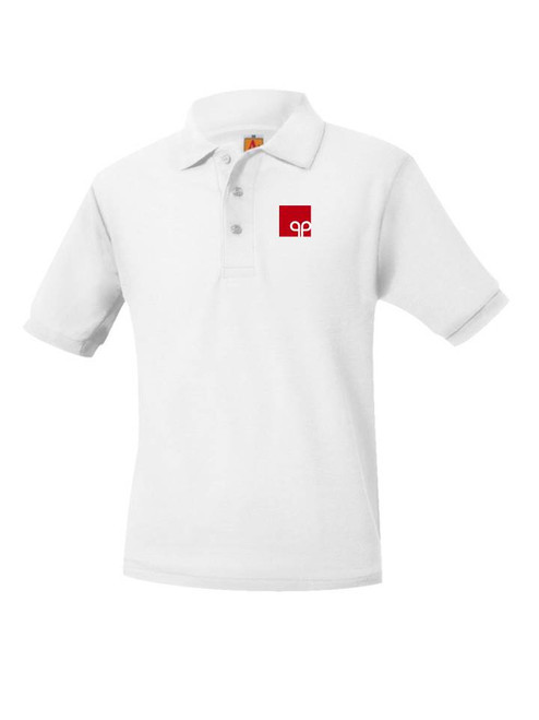 White Pique Short Sleeve Polo Shirt -with PPA logo