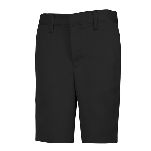 Male Black Performance Flat Front Shorts -B