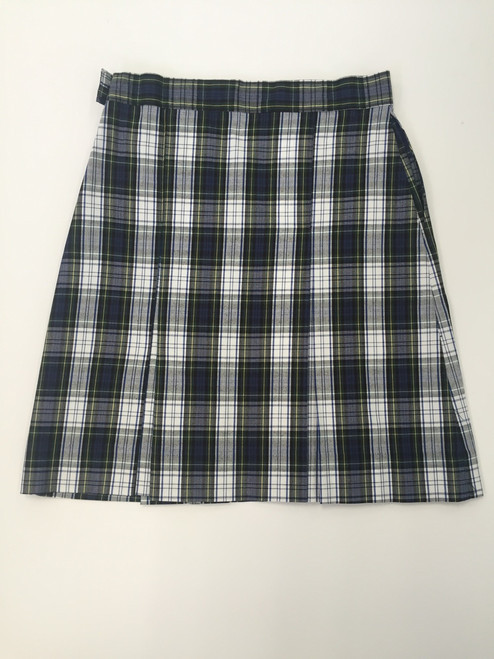 Plaid 80 Girls Skirt - 2 Kick Pleat
