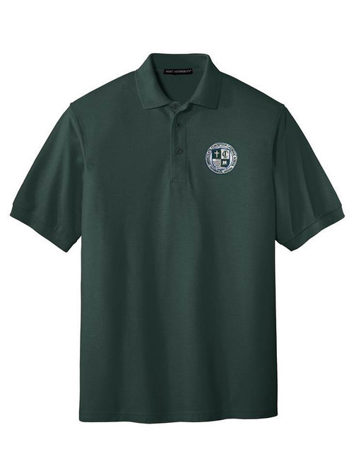 Forest Green Port & Company Pique Short Sleeve Silk-Touch - Immaculate Conception