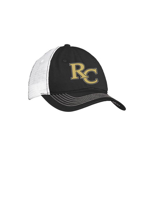 Women's Black/White Adjustable Trucker Hat - RC Girl Golf