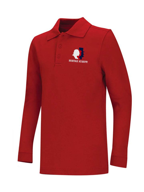 Pique Classroom Long Sleeve Pique Polo - Heritage - AZ
