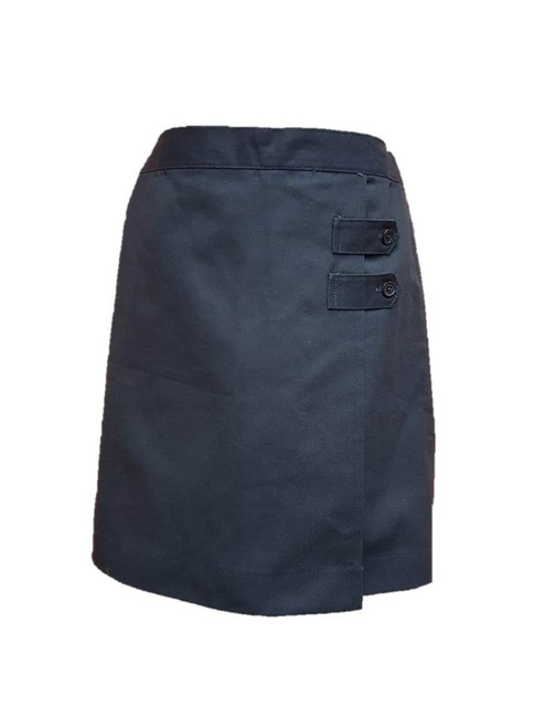 Formal Day - 6-8th Grade - Girls Navy Skort - 2 Button Tabs