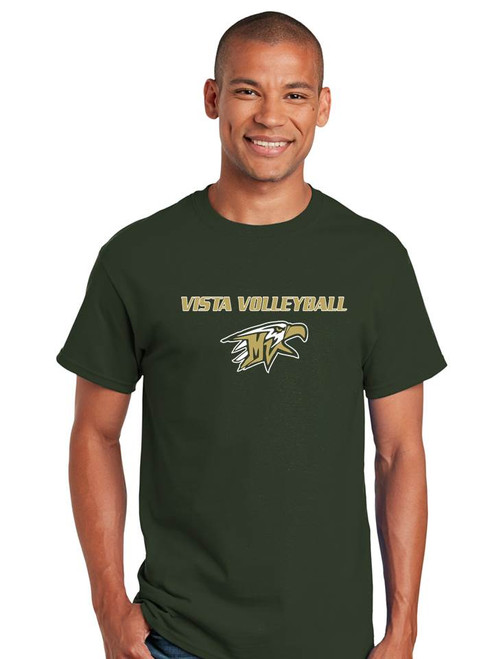 Forest Cotton Short Sleeve T-Shirt - Mtn Vista Volleyball