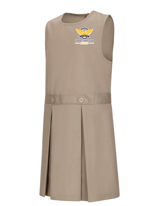 Girls Jumper - Drop Waist - with Verde logo