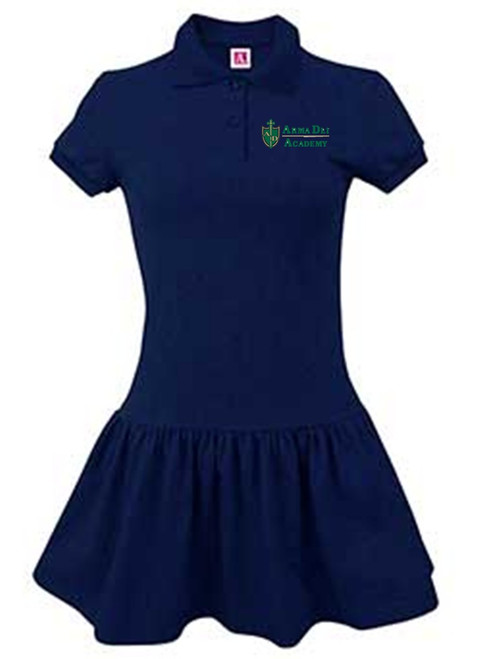 PK-5th Grade Girls Short Sleeve Polo Dress 