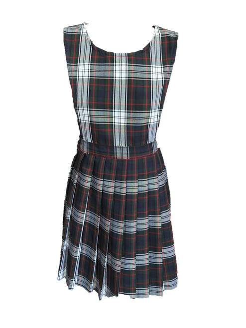 Plaid 50 - Girls Knife Pleat Skirt and Pinafore top Jumper