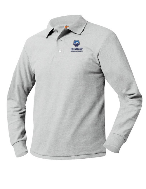 Pique Long Sleeve Polo Shirt - Summit Classical