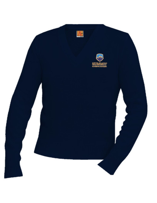 Summit Classical Unisex V -Neck Long Sleeve Pullover Sweater