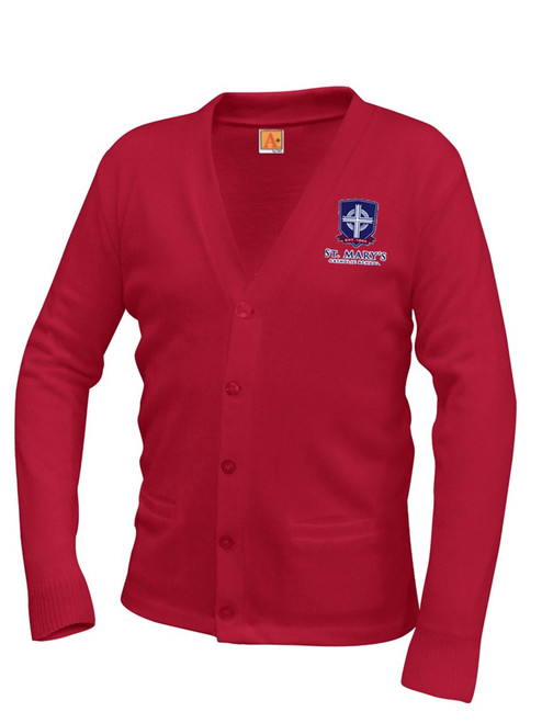 Sweater V-Neck Cardigan Sweater - St Mary Wyoming