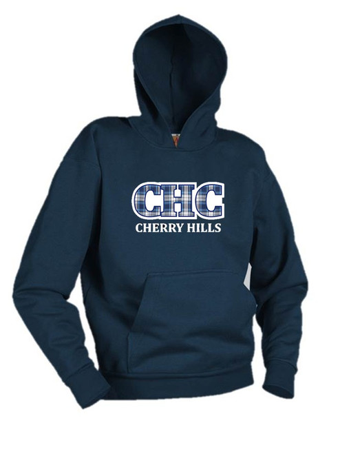 K-8th Grade - CHC Tackle Twill -Hooded Pullover Sweatshirt - Cherry Hills