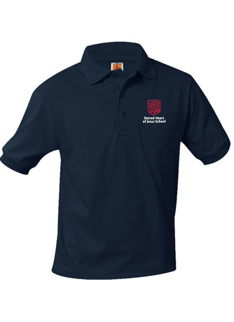 Jersey Short Sleeve Polo Shirt - Sacred Heart of Jesus