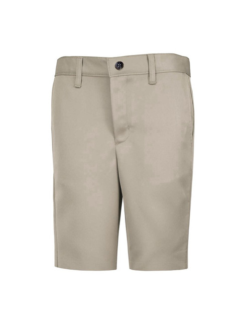 6-8th Grade Male Twill Flat Front Shorts - Khaki