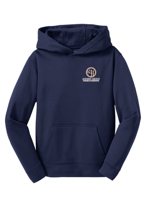 Hooded Sport-Tek Wicking Sweatshirt - AA Flock left chest