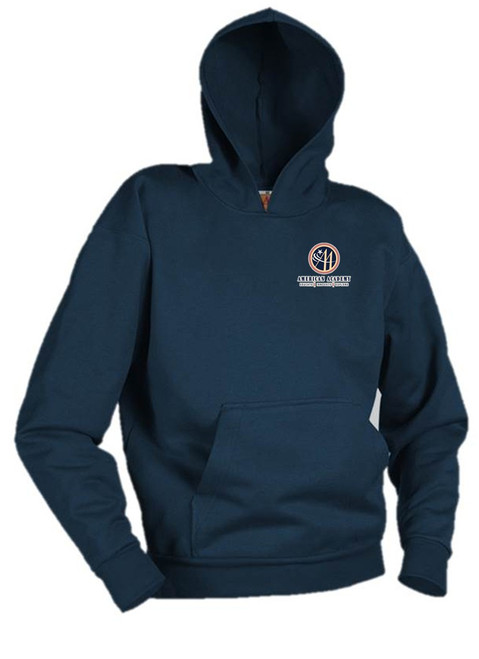 Hooded Pullover Sweatshirt with AA FLock left chest