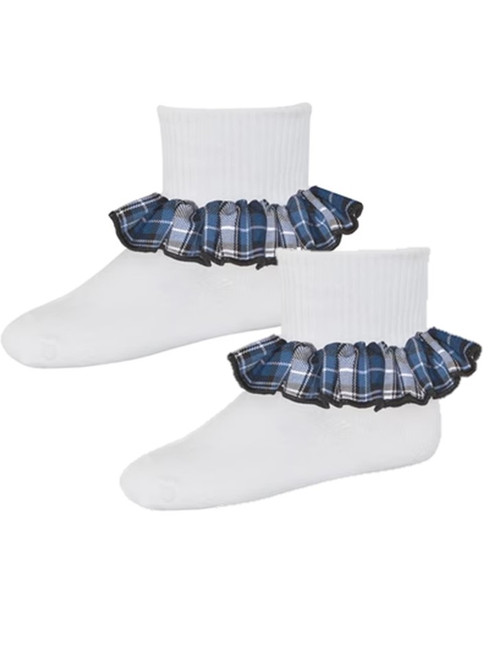 Ruffle Sock in Plaid 85