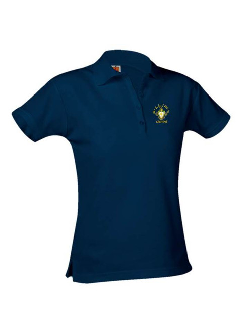 Girls Short Sleeve Jeresey Polo - Our Lady of Lourdes