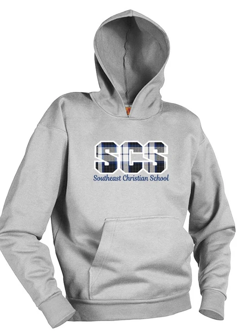 Hooded Sport Gray Pullover Sweatshirt - SCS  Tackle Twill