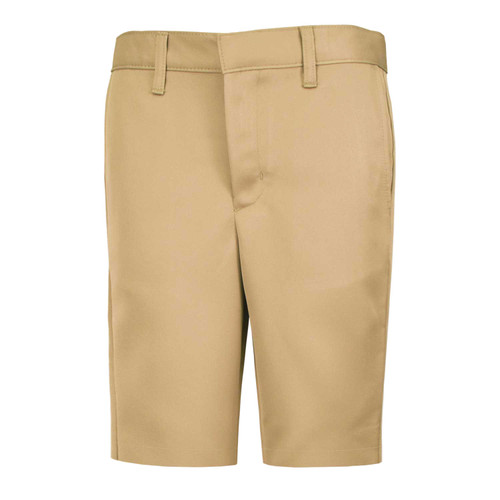 7-8th Grade Male Performance Flat Front Shorts -Khaki