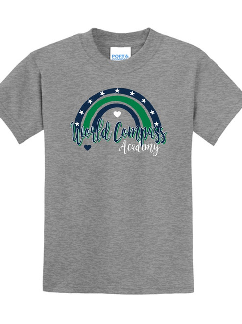 Core Blend T-Shirt - World Compass Rainbow