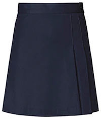  Formal 6-8th Grade Girls Skort - 2 Pleat front and back - Navy