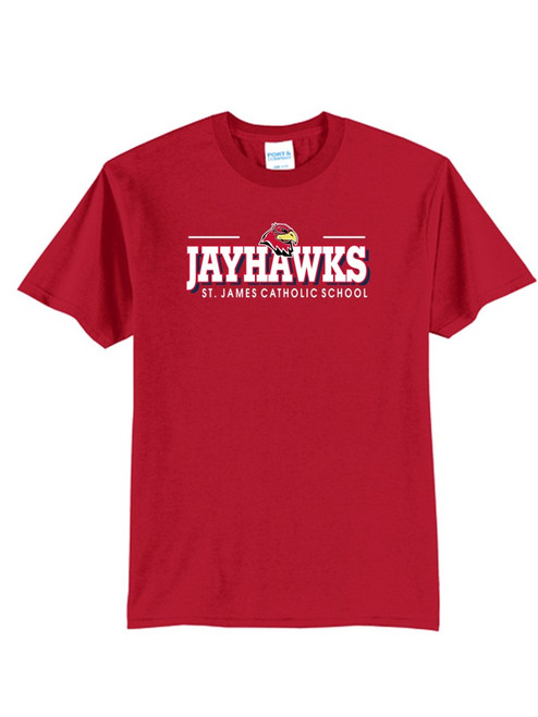 Cotton/Poly Blend T-Shirt - St James Horiz