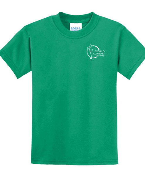 Core Blend T-Shirt - World Compass Logo Left Chest Circle