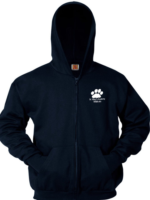Full Zip Hooded Sweatshirt - St Mary's Academy
