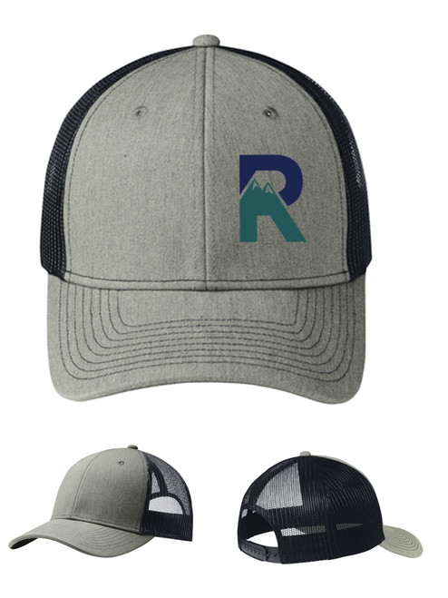 Hat - Mid-Profile Heather Snapback - Renaissance R embroidery logo