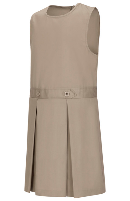 Girls Jumper - Drop Waist - Khaki or Navy