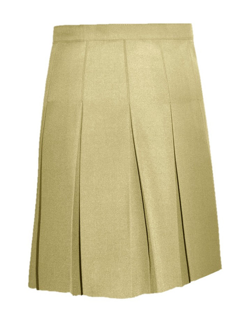 Skirt - Stitched down ten pleat - Khaki or Navy