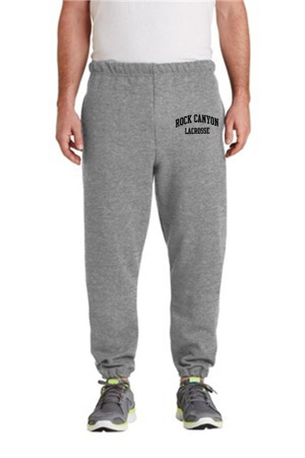 RC Lacrosse Gray Sweatpants w/Screen Print on Leg - Educational