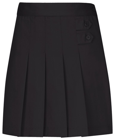 Girls Skort - Two Tab w/Pleats - Black, Khaki + Navy - Educational ...