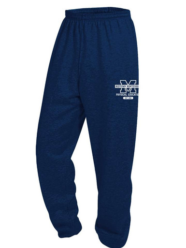 Navy Fleece Pull-On Elastic Bottom Sweat Pants Midtown Montessori
